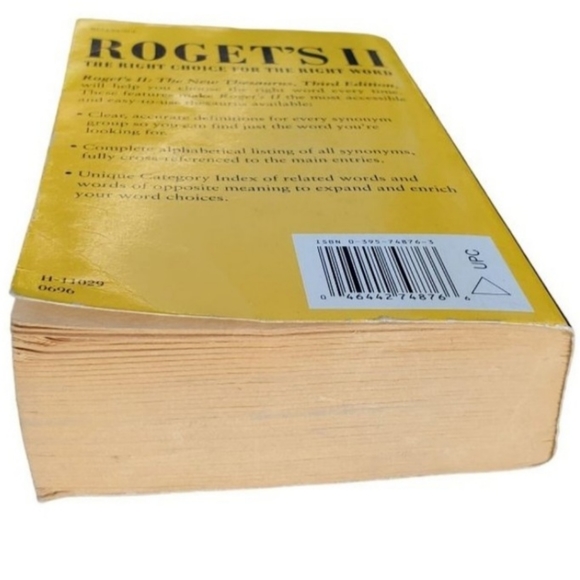 Vintage 1996 Roget's II The New Thesaurus Third Edition Houghton Mifflin Company - Picture 6 of 11